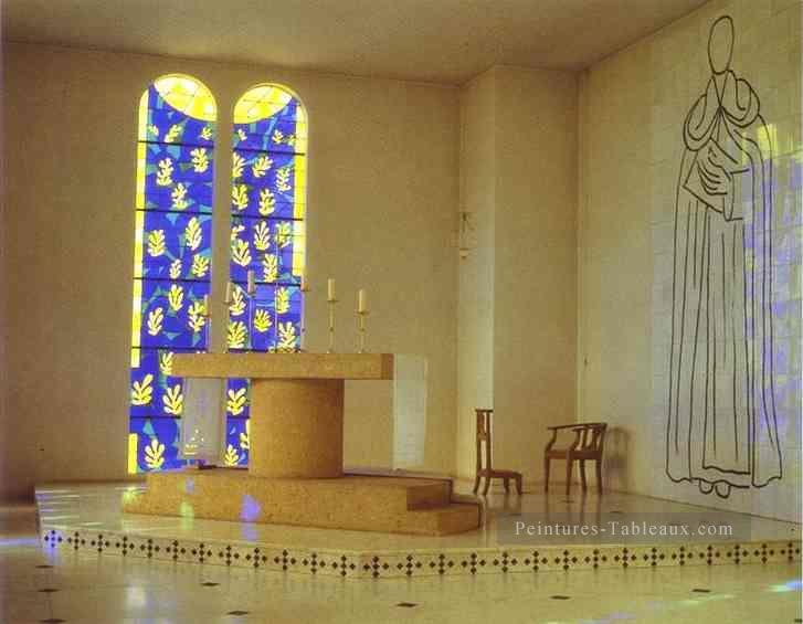 Intérieur de la Chapelle du Rosaire Vence 1950 fauve Peintures à l'huile